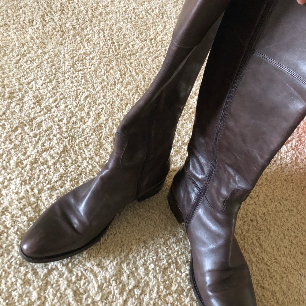 Attilio Giusti leombruni brown knee high boots